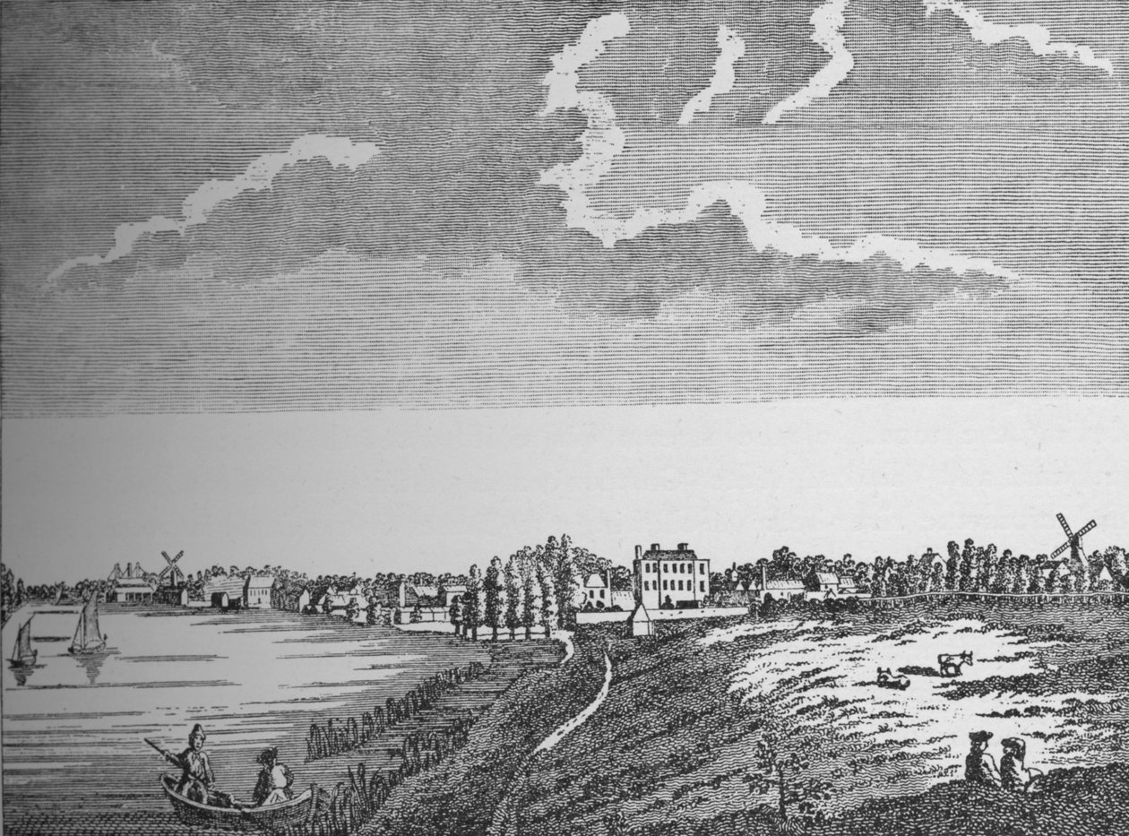 Vista di Wandsworth, Surrey, c1780 da Unbekannt