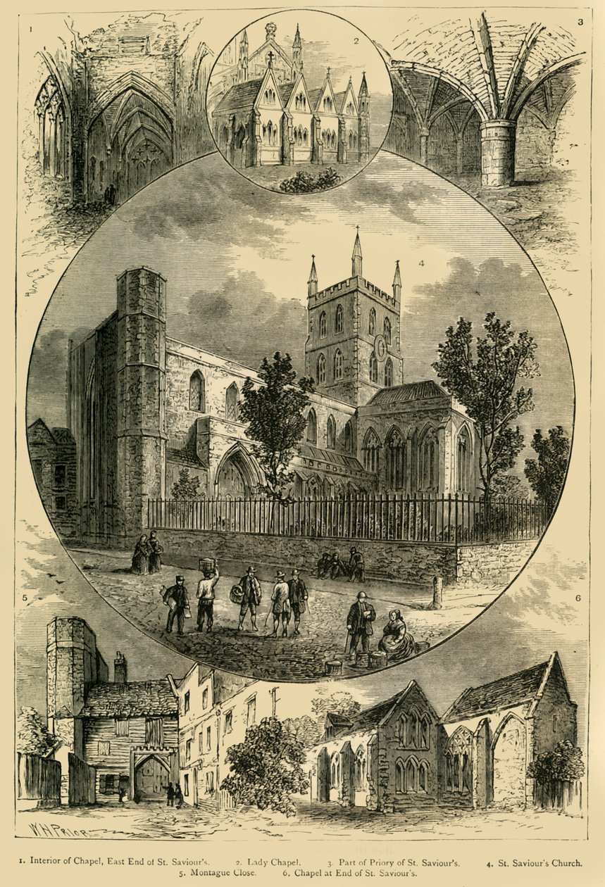 Vedute della Chiesa di St. Saviours, c1878 da Unbekannt