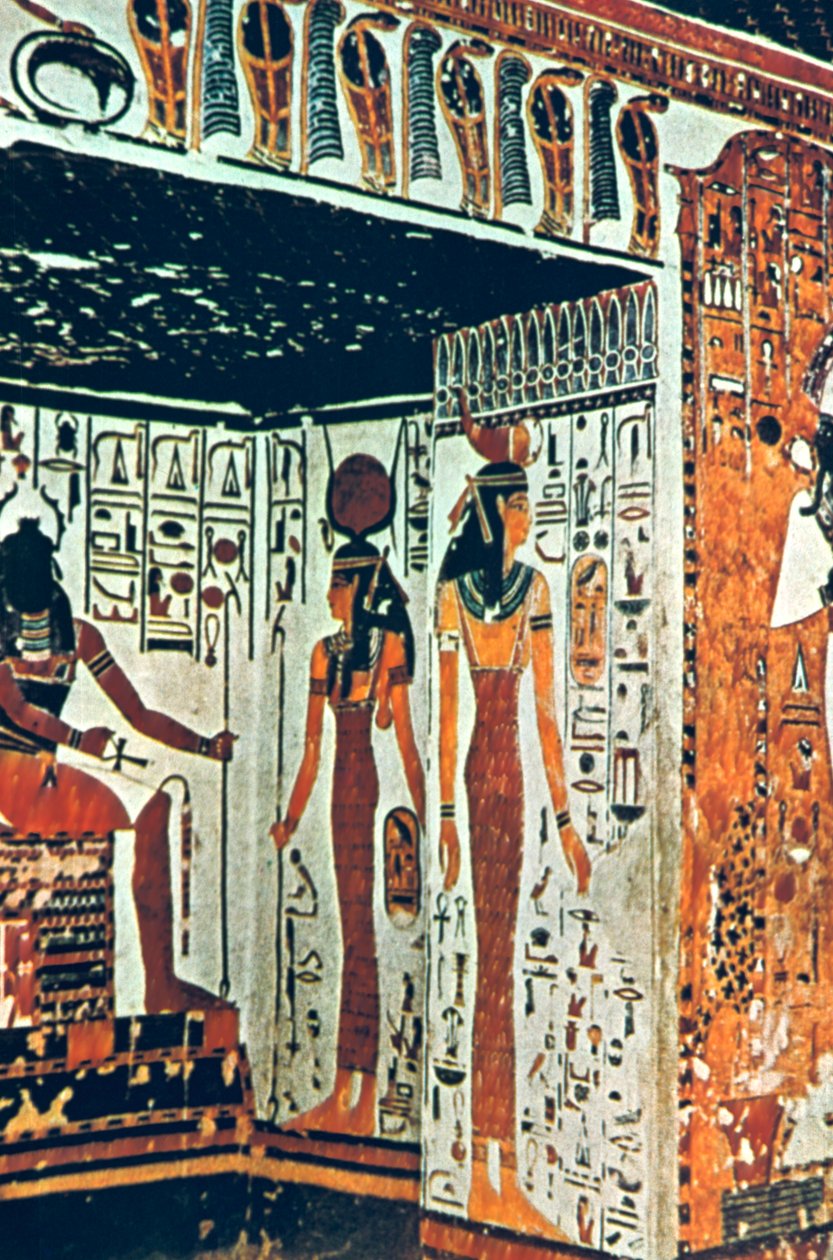 Pittura murale, tomba di Nefertiti, Tebe, Egitto da Unbekannt