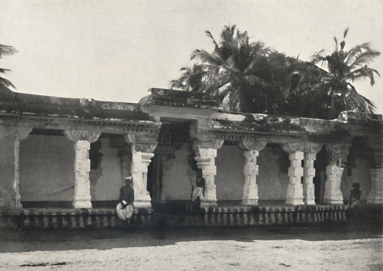 Wandelhalle di un tempio indù, Ceylon, 1926 da Unbekannt