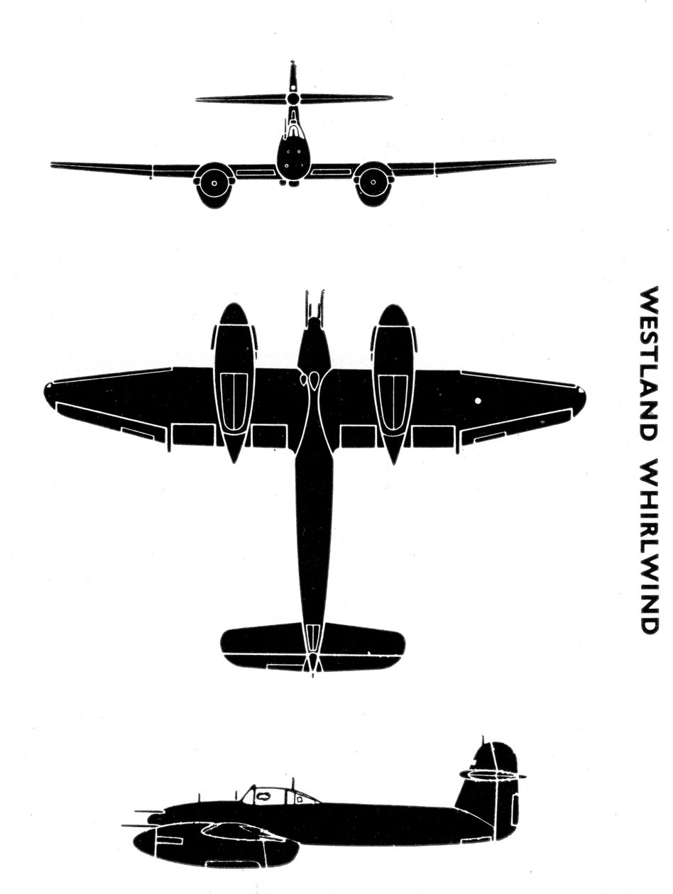 Westland Whirlwind, 1941 da Unbekannt