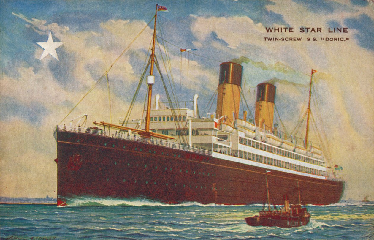 White Star Line. Twin-Screw S.S. Doric., c1920s da Unbekannt