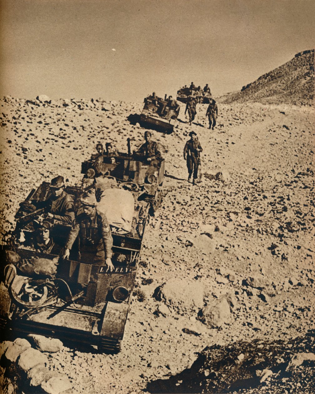 Con gli uomini di Anderson in Tunisia, 1943 da Unbekannt