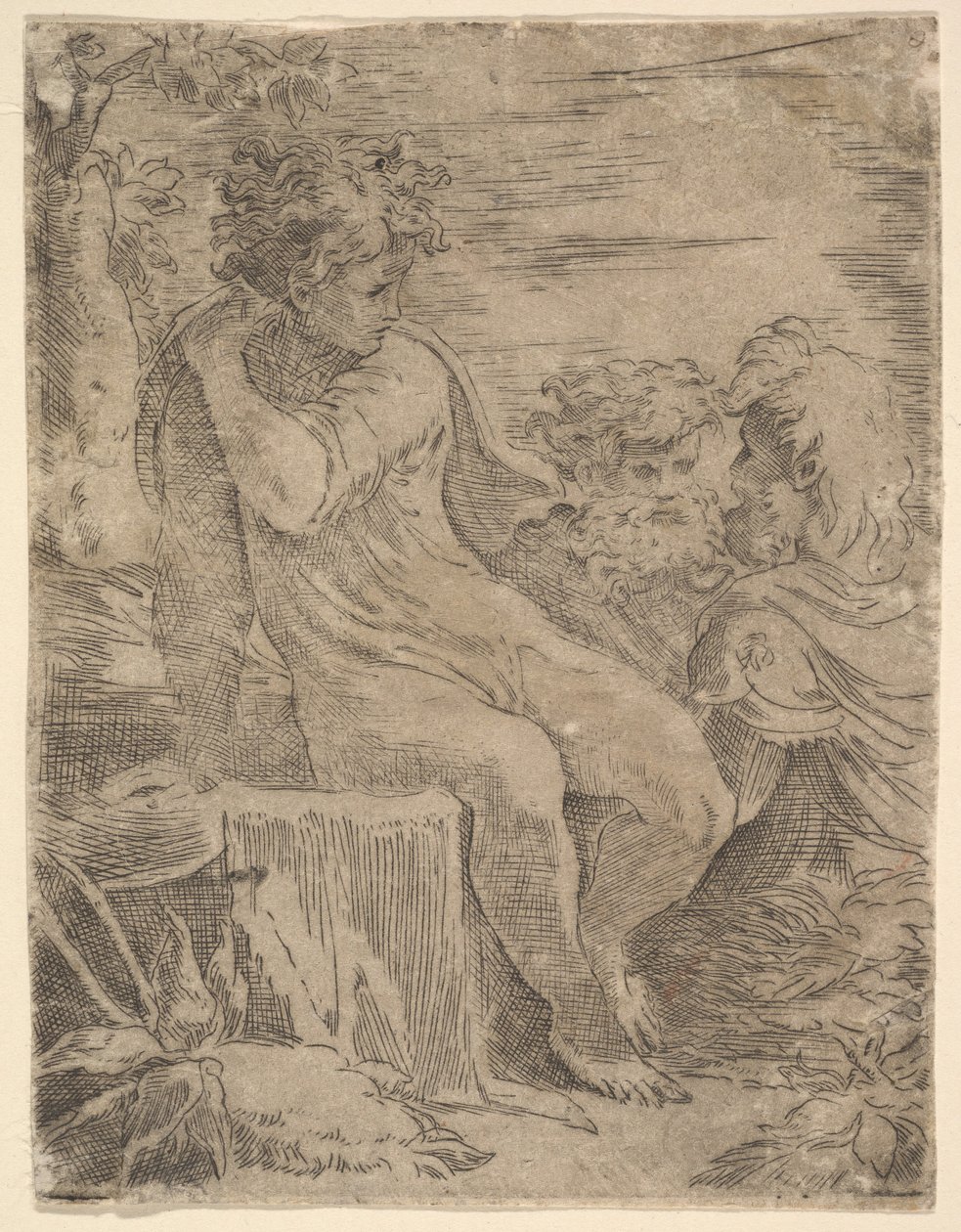 Giovane con due vecchi, XVI secolo da Unbekannt
