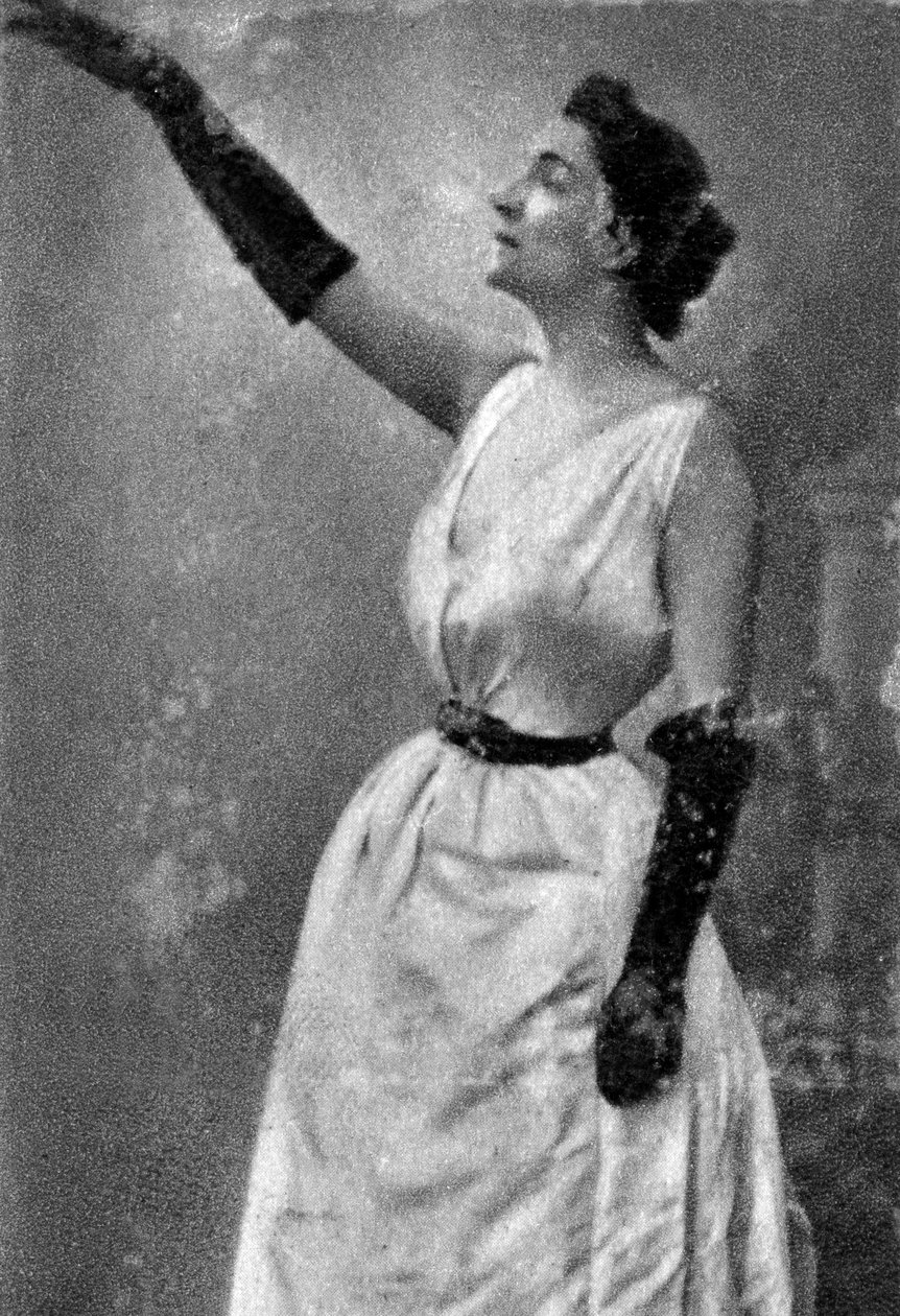 Yvette Guilbert, cantante e attrice di cabaret francese, 1913 da Unbekannt