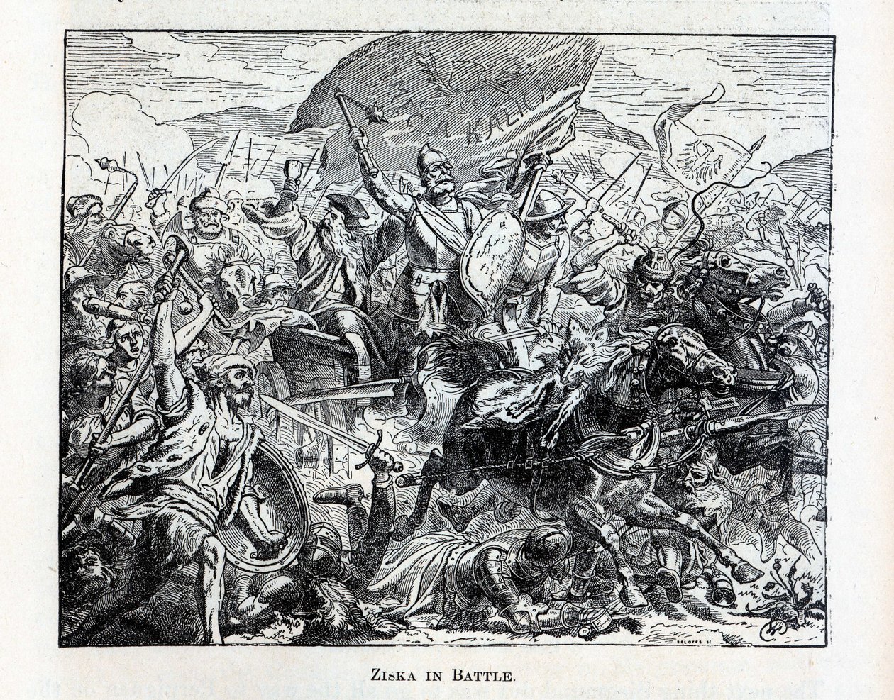 Ziska in battaglia, 1882 da Unbekannt
