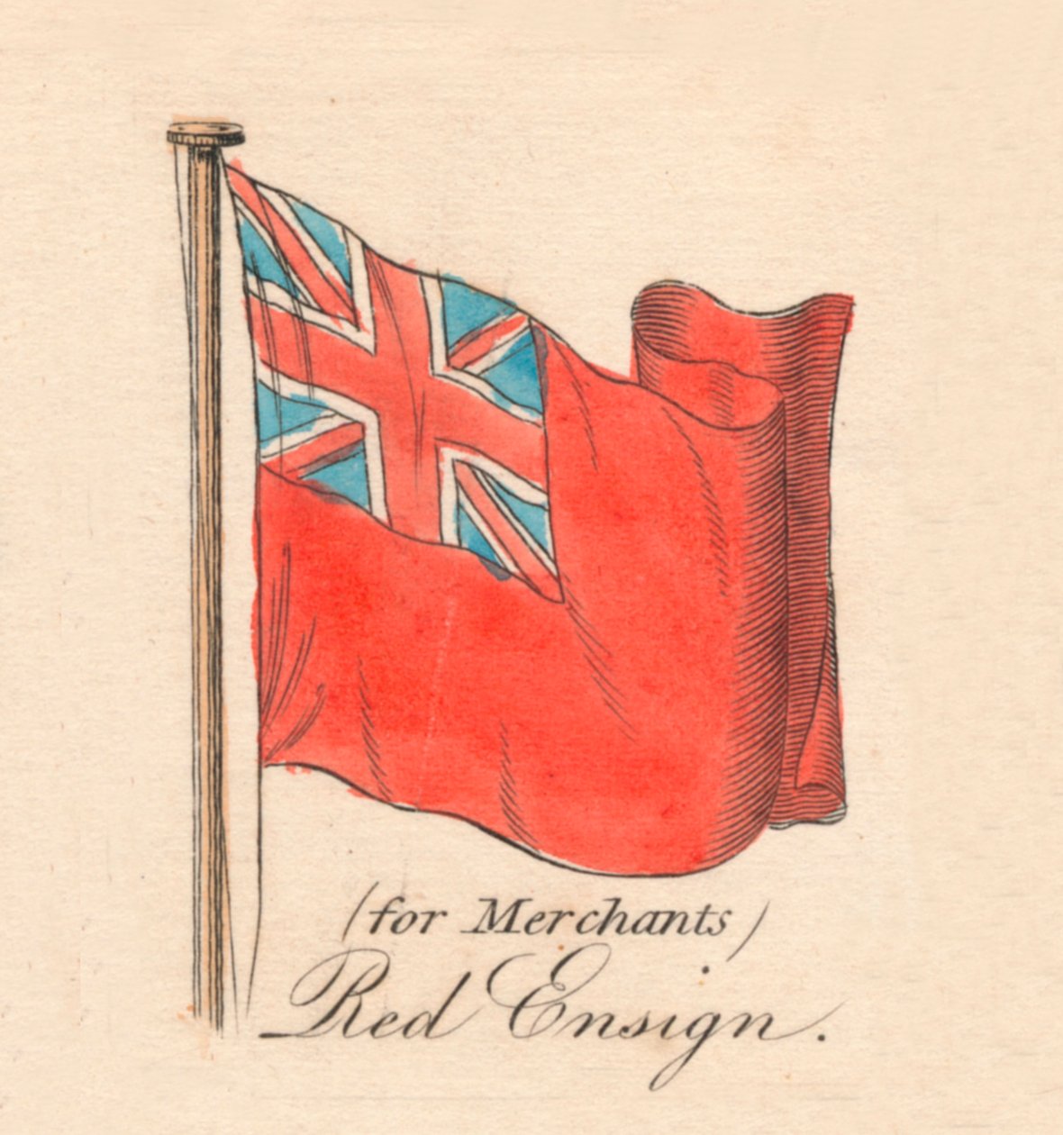 per Mercanti Red Ensign, 1838 da Unbekannt
