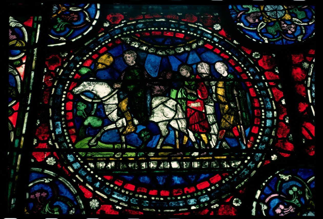 Pellegrini in viaggio verso Canterbury, XIII secolo da Unbekannt Unbekannt