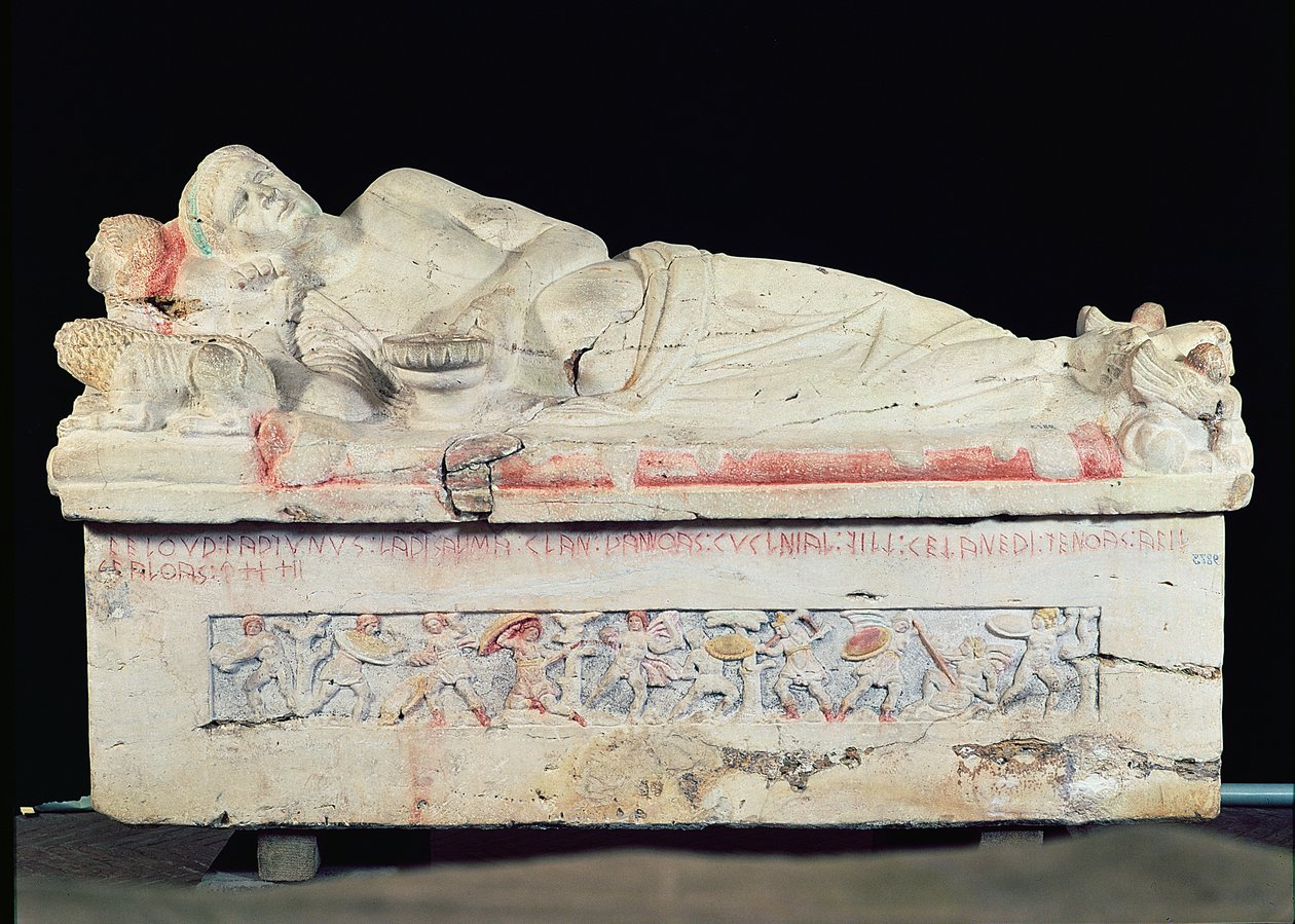 Sarcofago, etrusco da Unbekannt Unbekannt