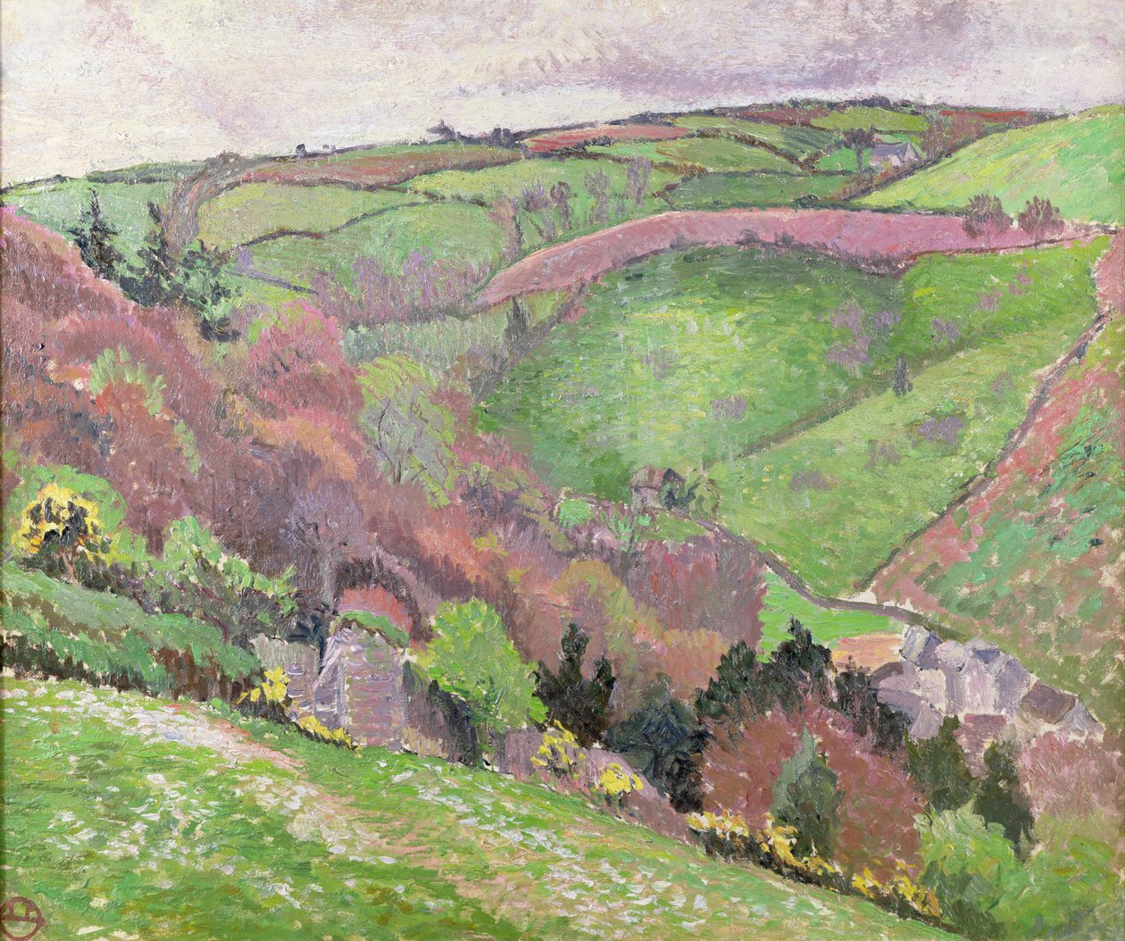 Paesaggio di valle, 20° secolo da Unbekannt Unbekannt
