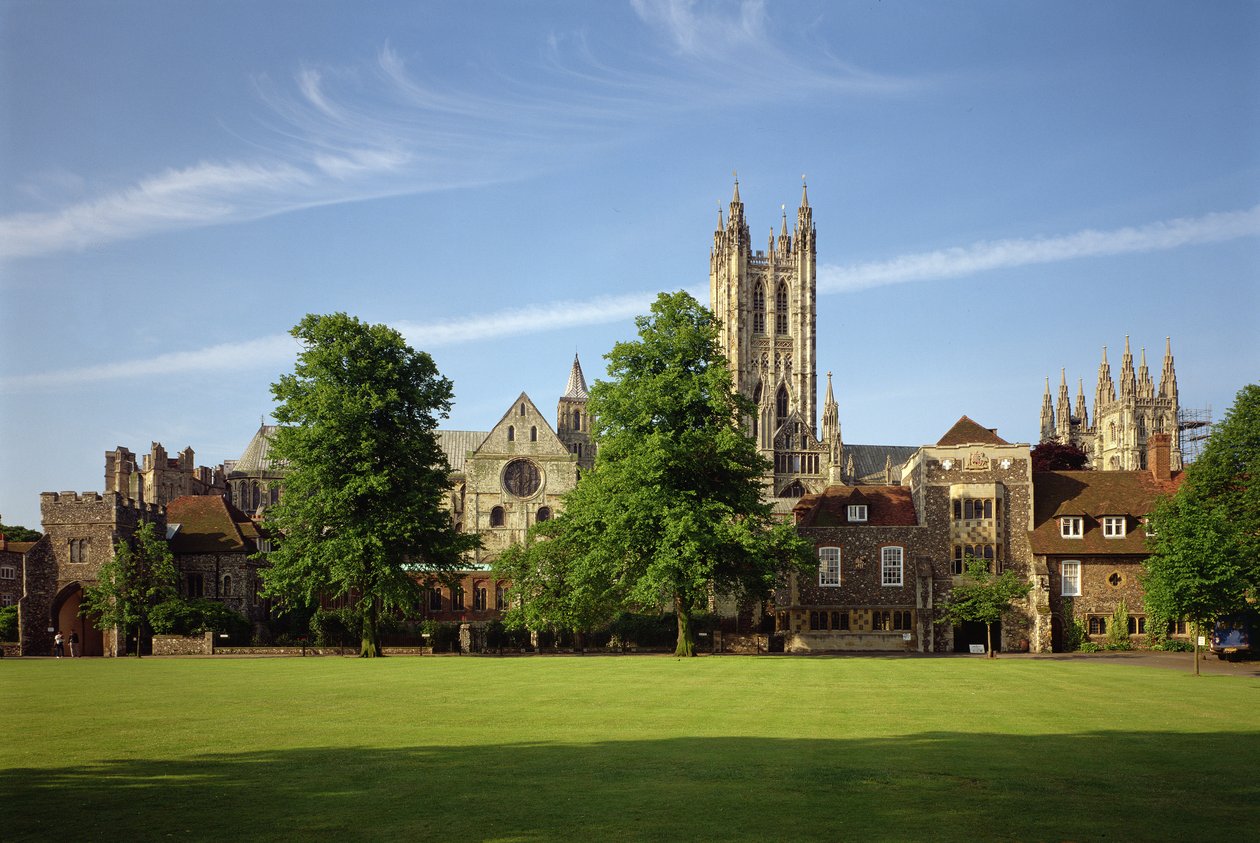 Vista della Cattedrale di Canterbury, Kent da Unbekannt Unbekannt