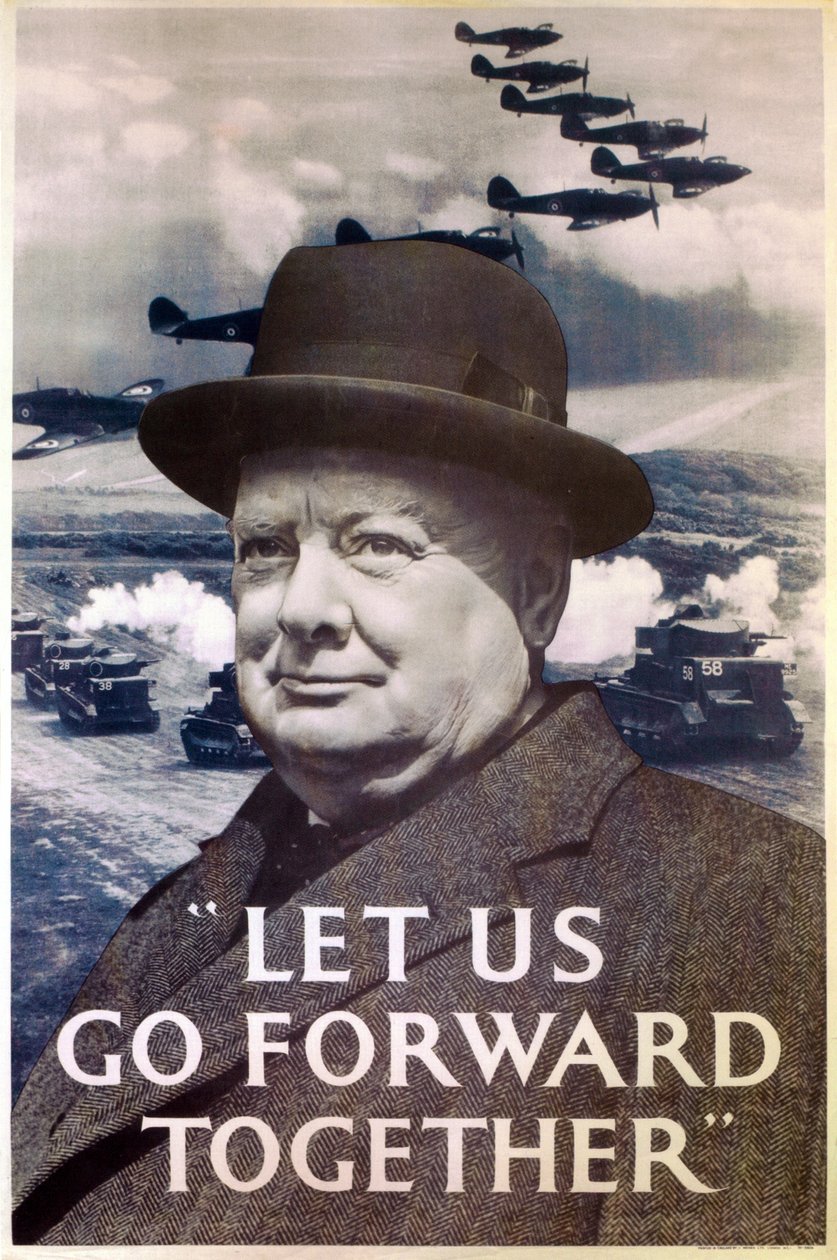 "Andiamo avanti insieme", poster di propaganda della Seconda Guerra Mondiale, 1940 da Unbekannt Unbekannt