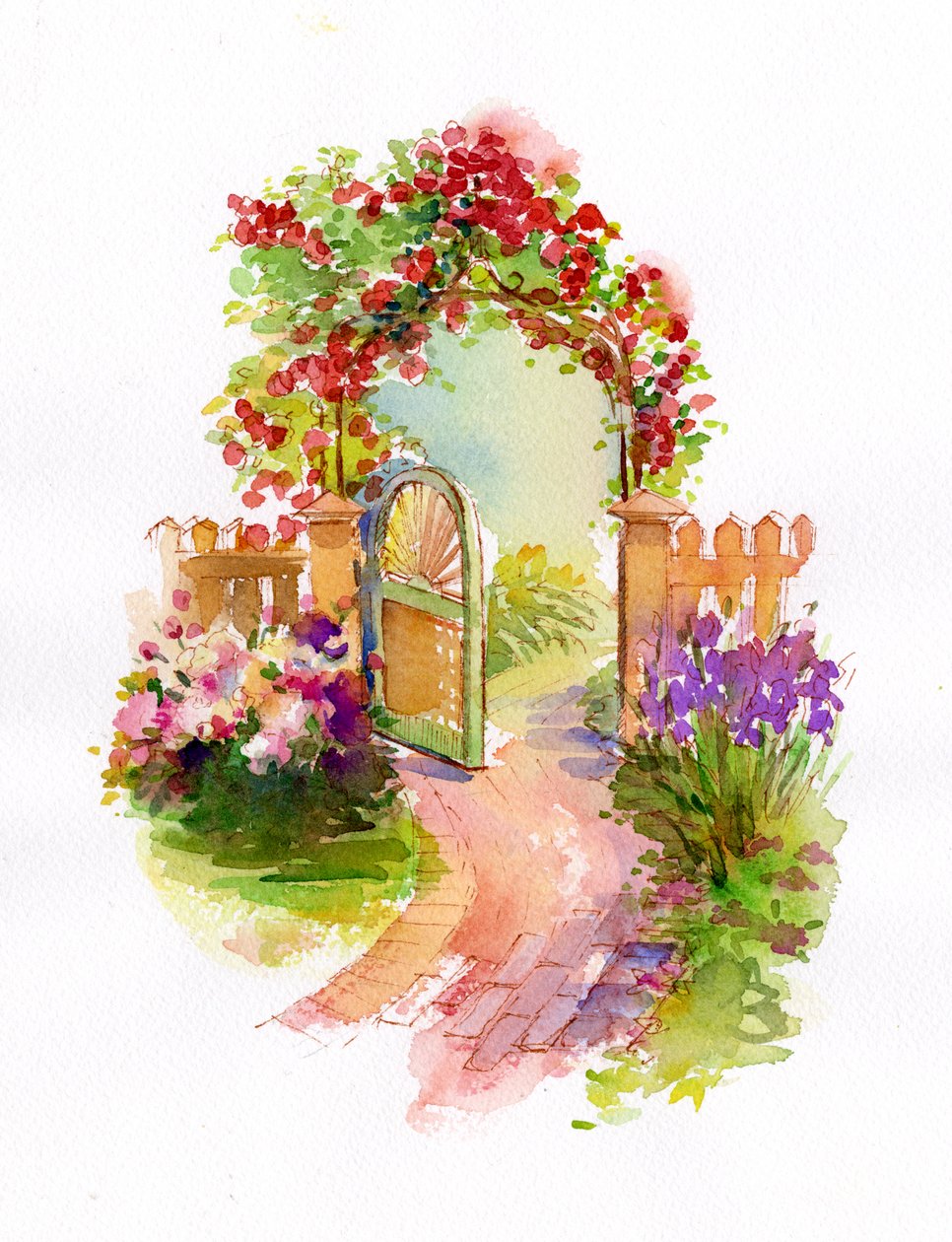 Cancello del giardino da Unbekannt Unbekannt