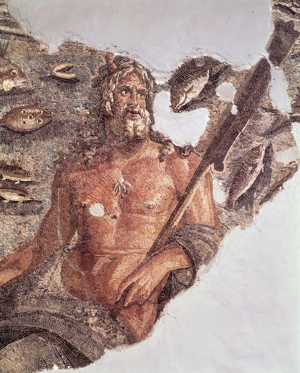 Nettuno, da un pavimento, VI secolo da Unbekannt Unbekannt