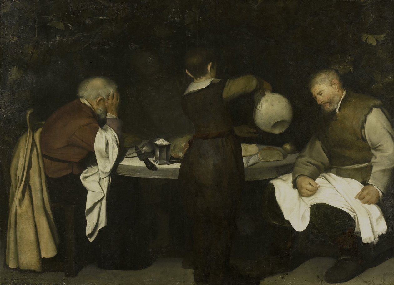 Cena a Emmaus, 1620-80 da Unbekannt Unbekannt