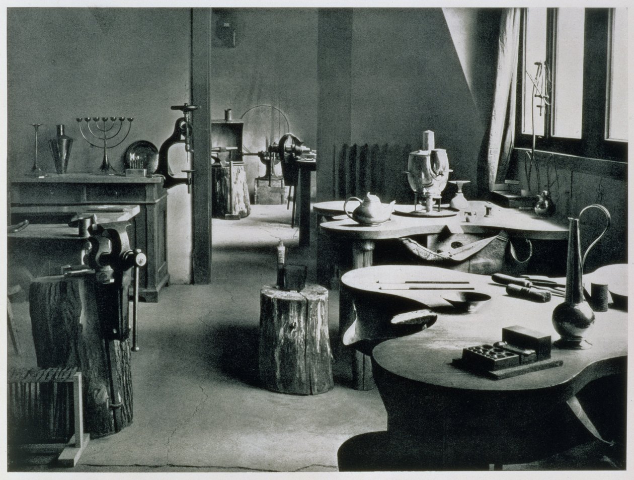 Il Laboratorio di Metallo, dai Laboratori del Bauhaus, Weimar, 1923 da Unbekannt Unbekannt