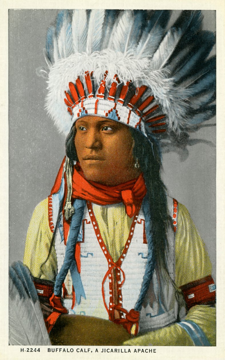 Un Apache Jicarilla americano da Unbekannter Künstler