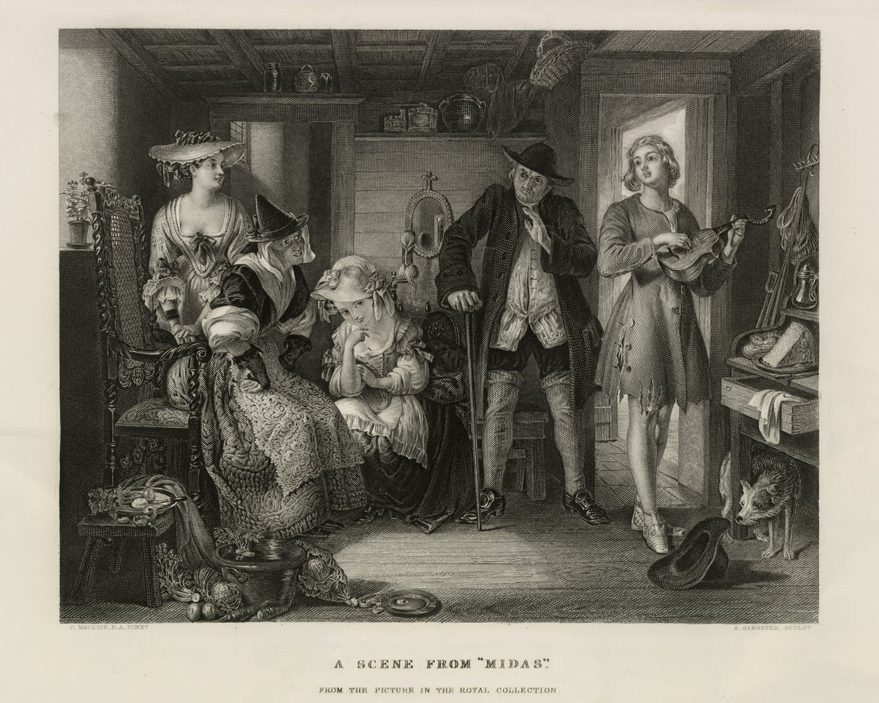 Una scena da Midas, Gran Bretagna, c.1850 da Unbekannter Künstler
