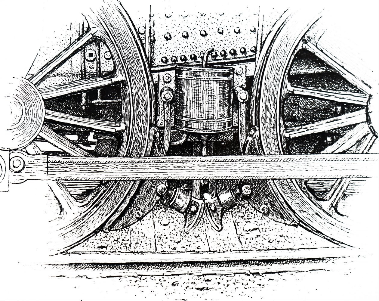 Un freno di guida della locomotiva. da Unbekannt