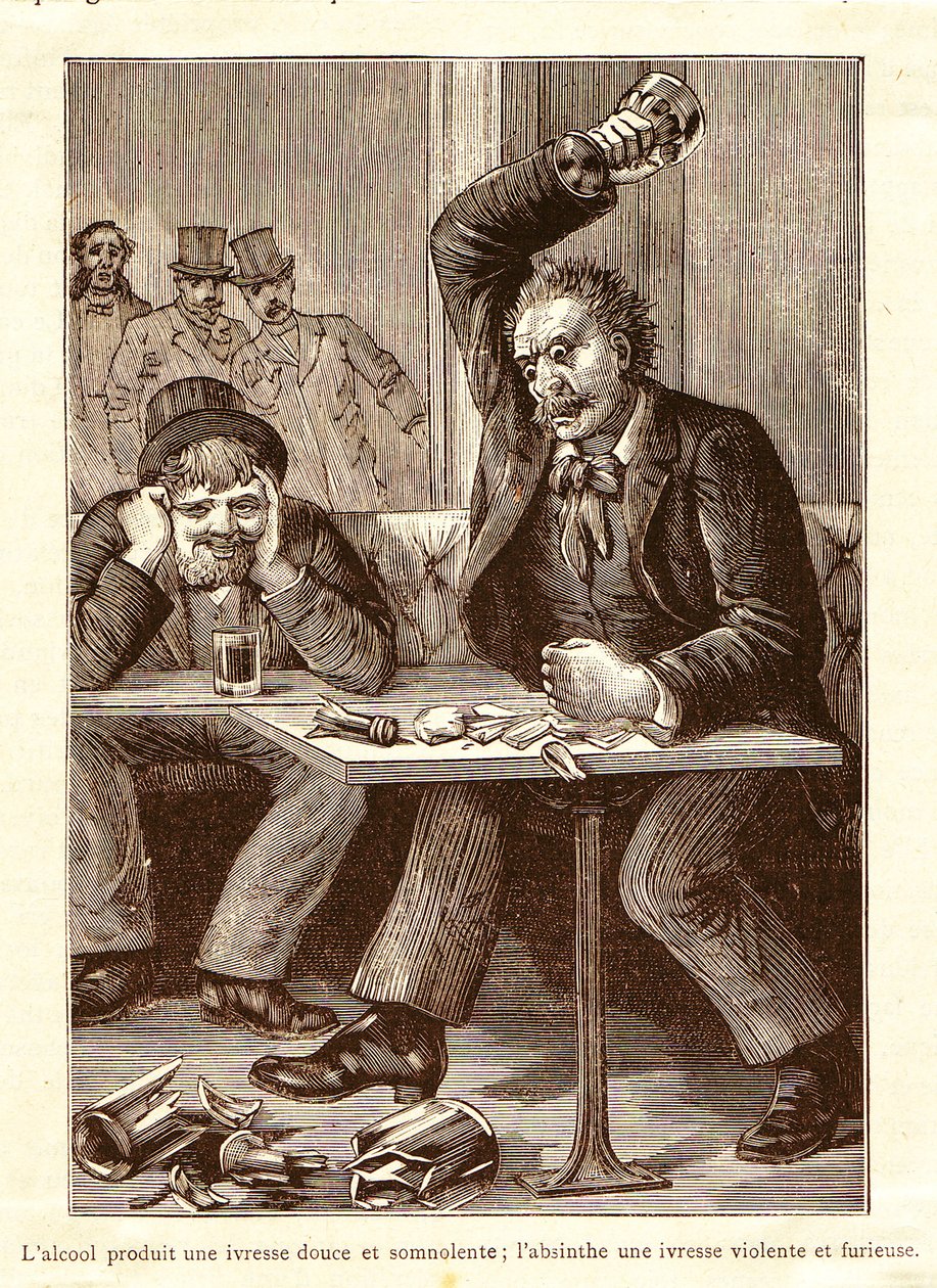 Assenzio contro alcol, c. 1900 da Unbekannt