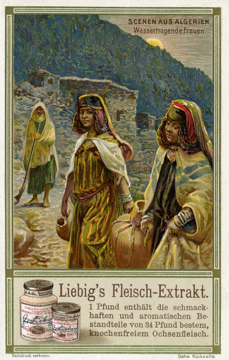 Scene algerine: Donne che portano acqua da Unbekannter Künstler