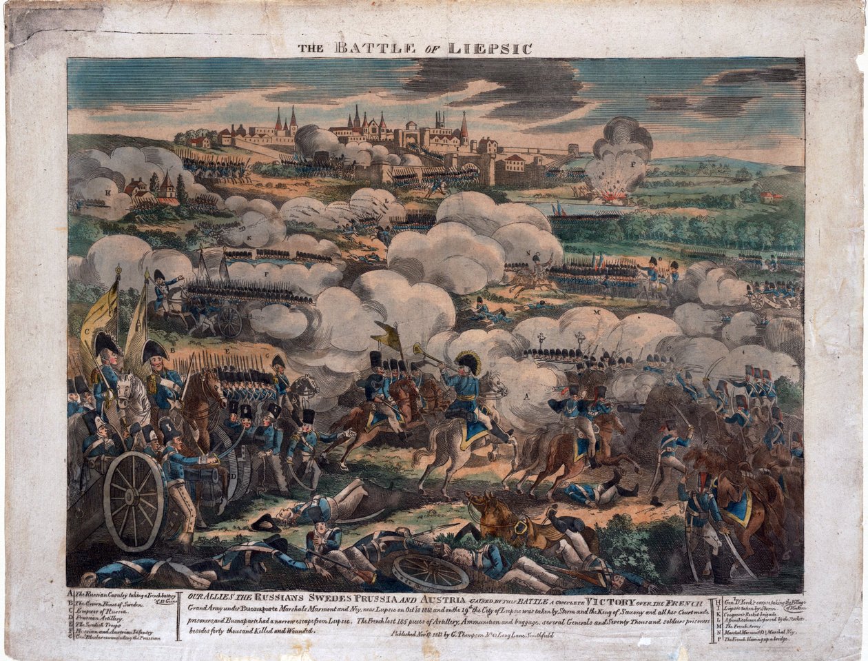Battaglia di Lipsia da Unbekannt