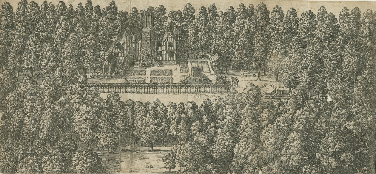 Boscobel House: incisione, nd [XVII secolo] da Unbekannt