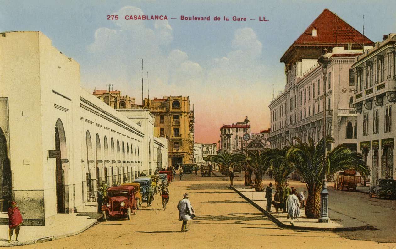 Boulevard de la Gare, Casablanca, Marocco da Unbekannter Künstler