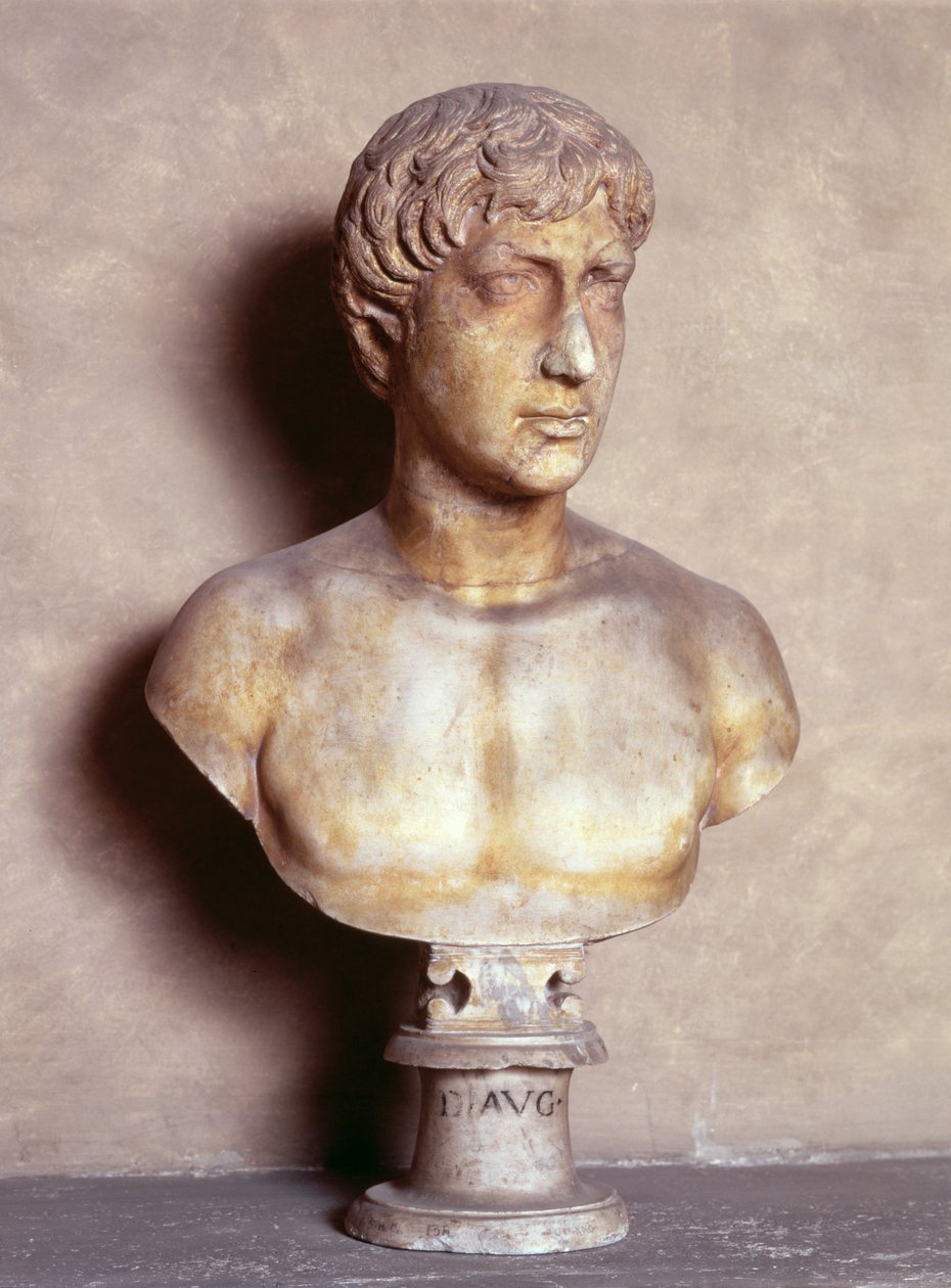 Busto di Augusto, romano (marmo) da Unbekannt