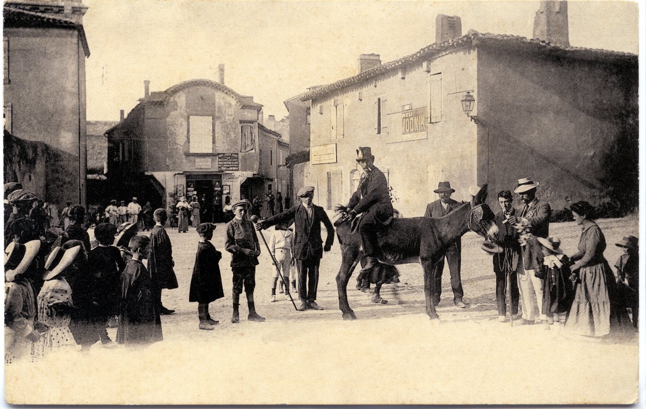 Torre degli asini intorno al 1900, Carcassonne (cartolina) da Unbekannter Künstler