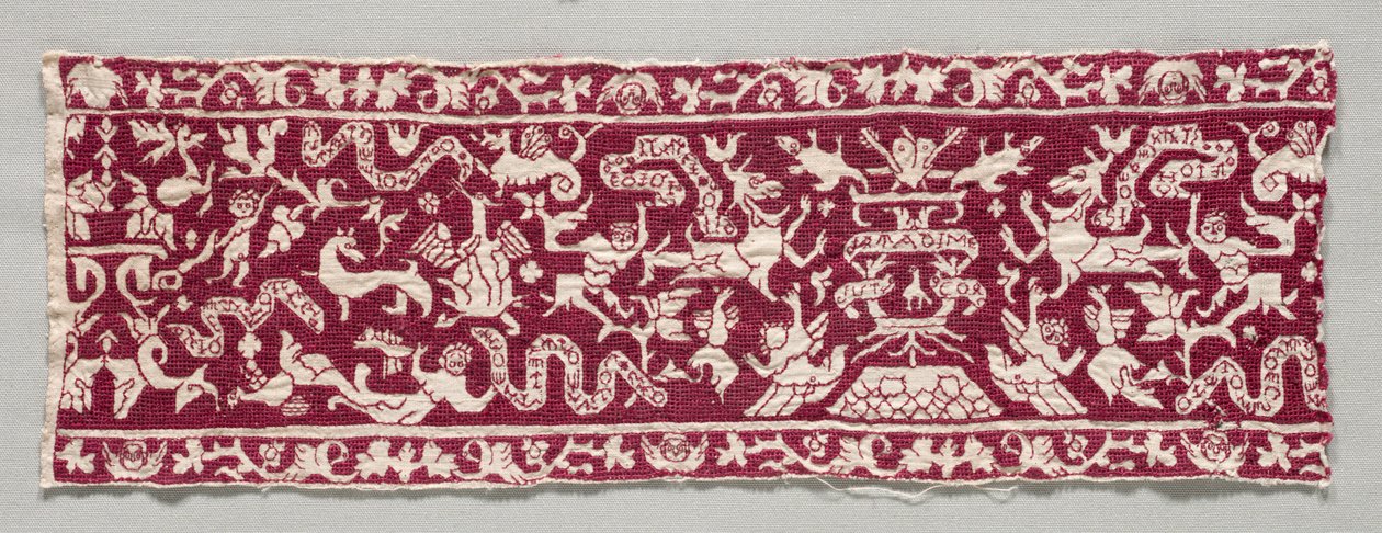 Fascia ricamata, XVI-XVII secolo da Unbekannt
