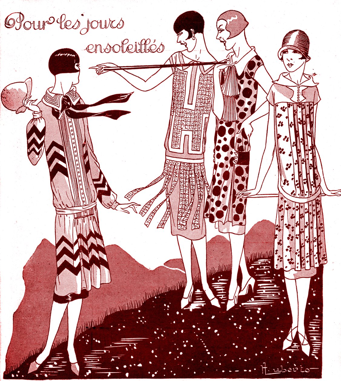 Moda: abiti da giorno nel maggio 1925 da Unbekannter Künstler