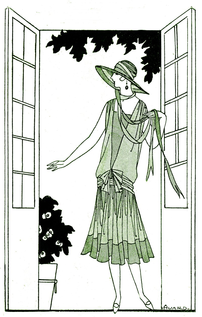 Moda: abito nel maggio 1925 da Unbekannter Künstler