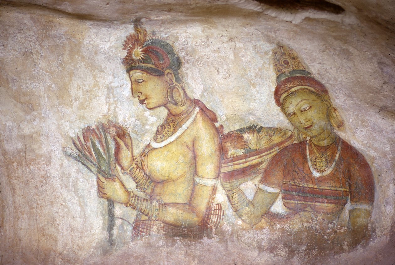 Affresco/Signore di Sigiriya/Sri Lanka da Unbekannt