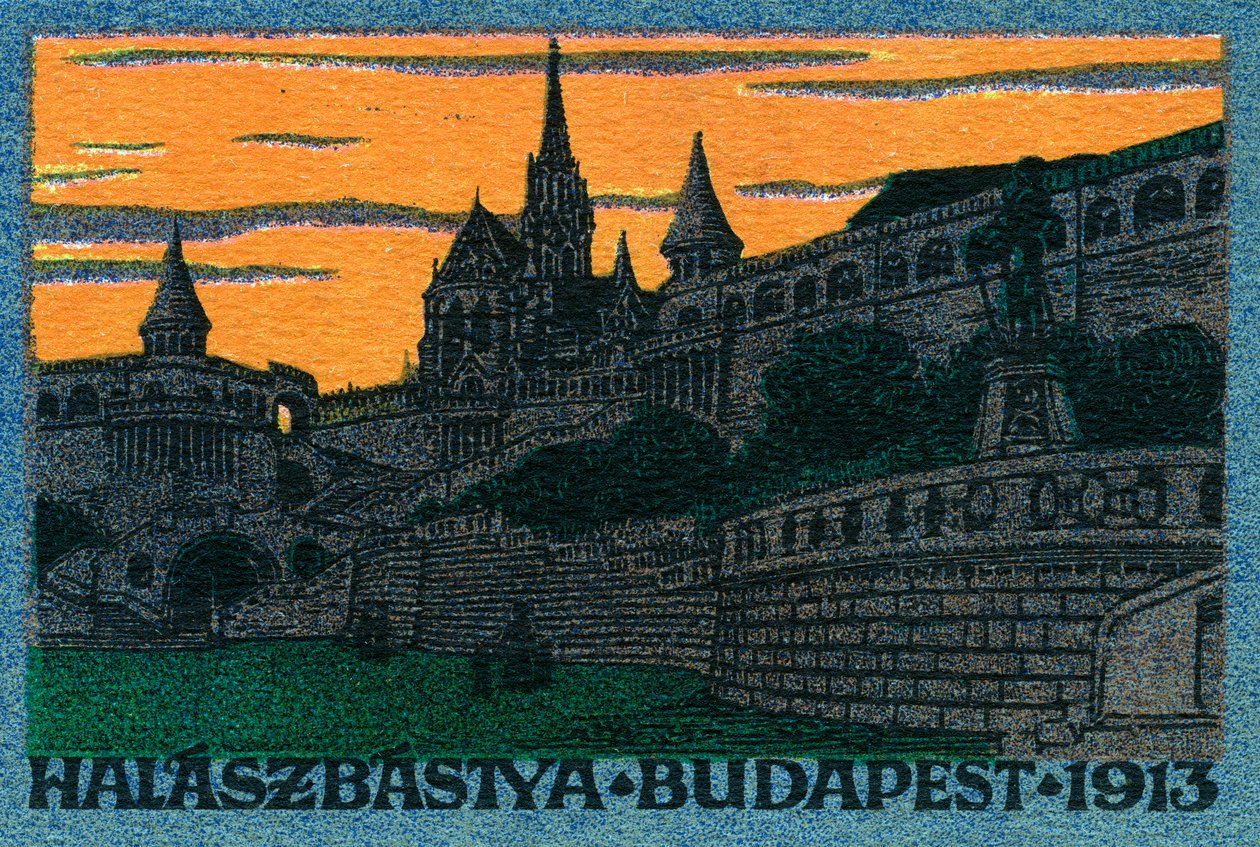 Halászbástya (Bastione dei Pescatori) Budapest da Unbekannter Künstler