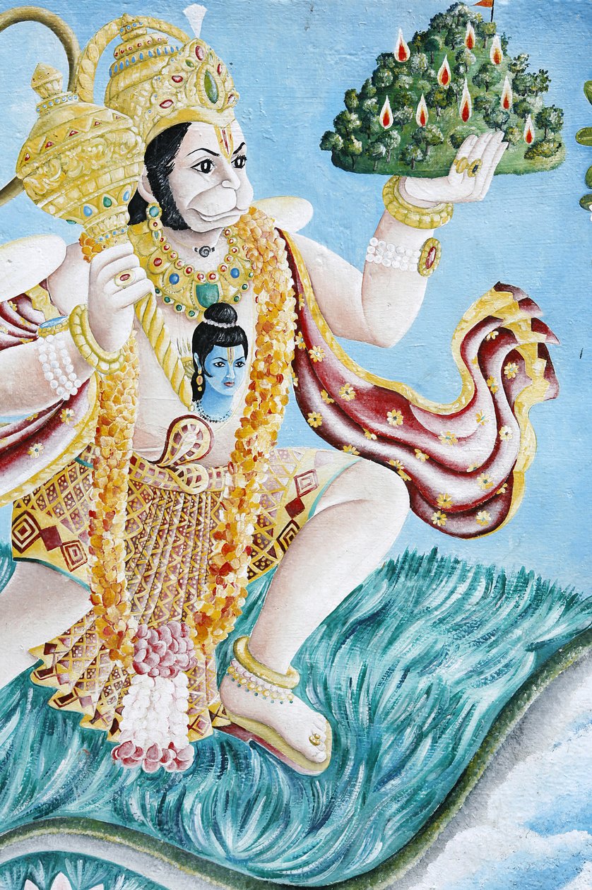 Dio scimmia Hanuman, Pashupatinah, Kathmandu, Nepal da Unbekannt