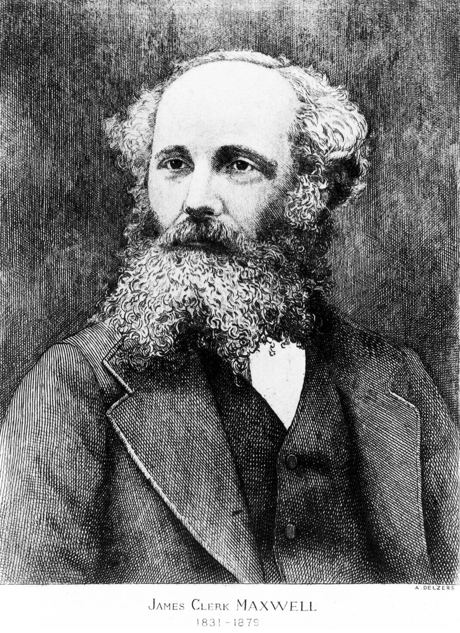 James Clerk Maxwell, fisico scozzese, c 1870s da Unbekannt