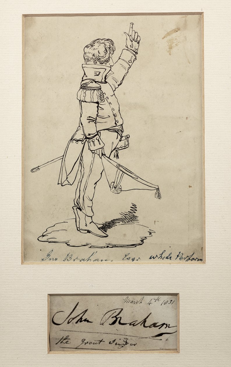 John Braham disegno marzo da Unbekannt