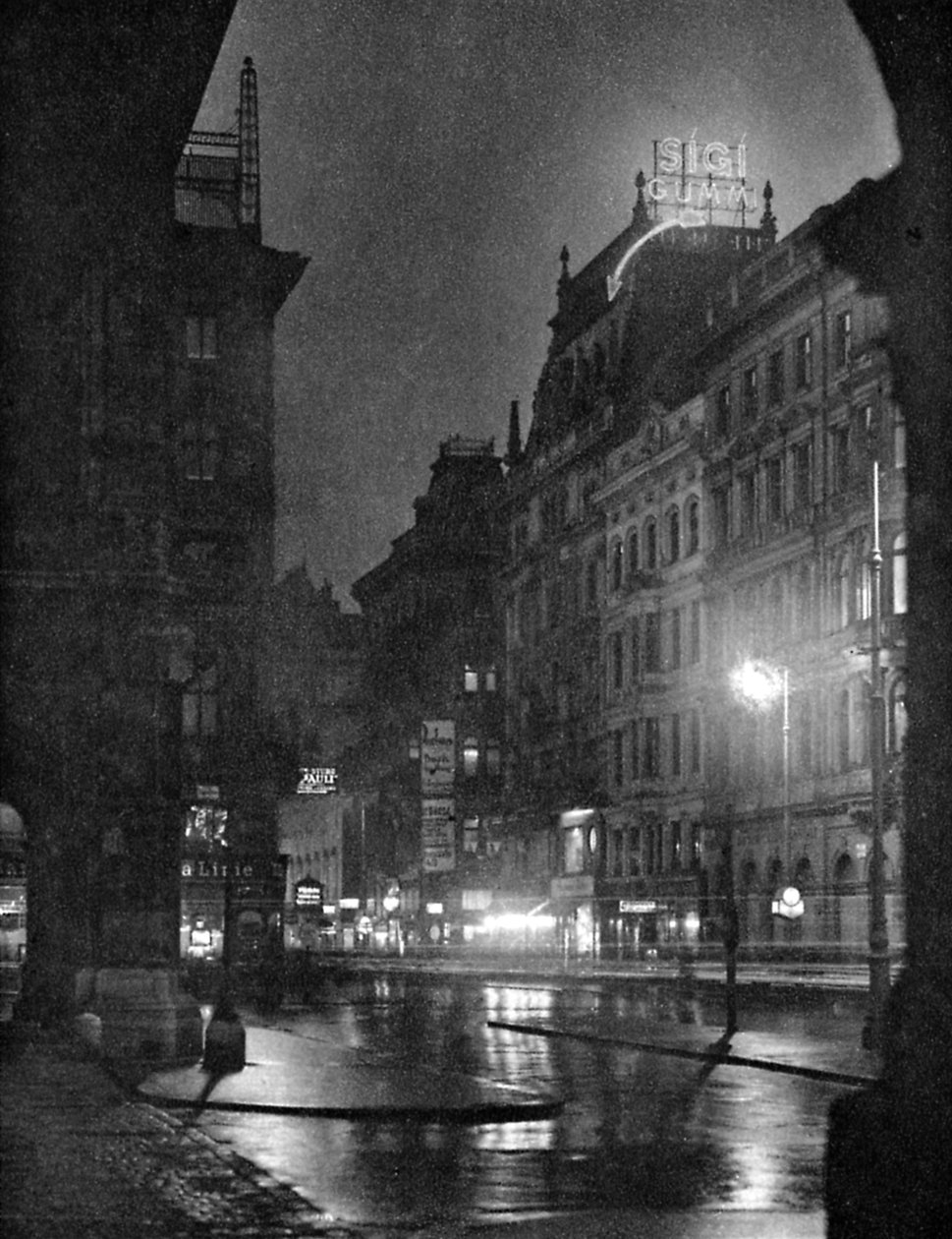 Kärntnerstraße di notte, Vienna da Unbekannter Künstler
