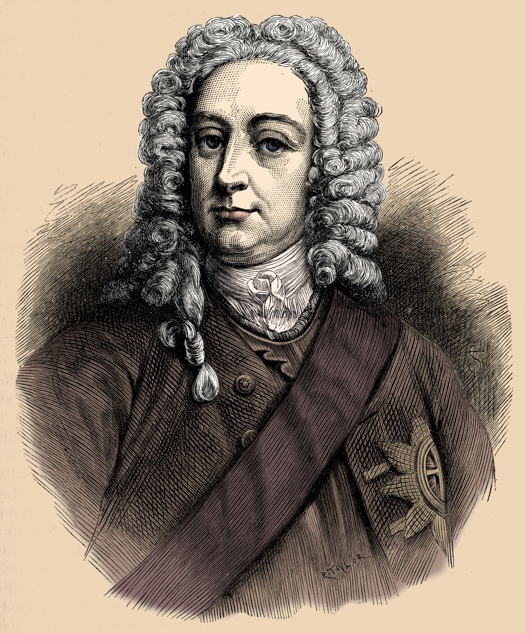 Re Giorgio II - ritratto da Unbekannter Künstler