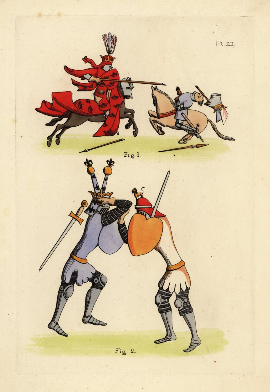 Cavalieri in combattimento da Unbekannt