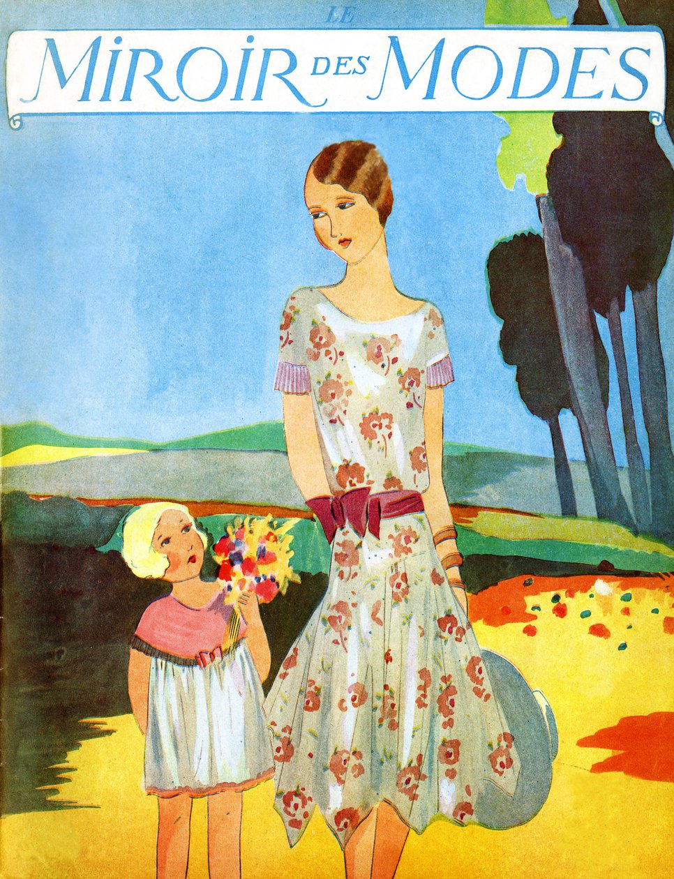 Le Miroir des Modes aprile 1928 da Unbekannter Künstler