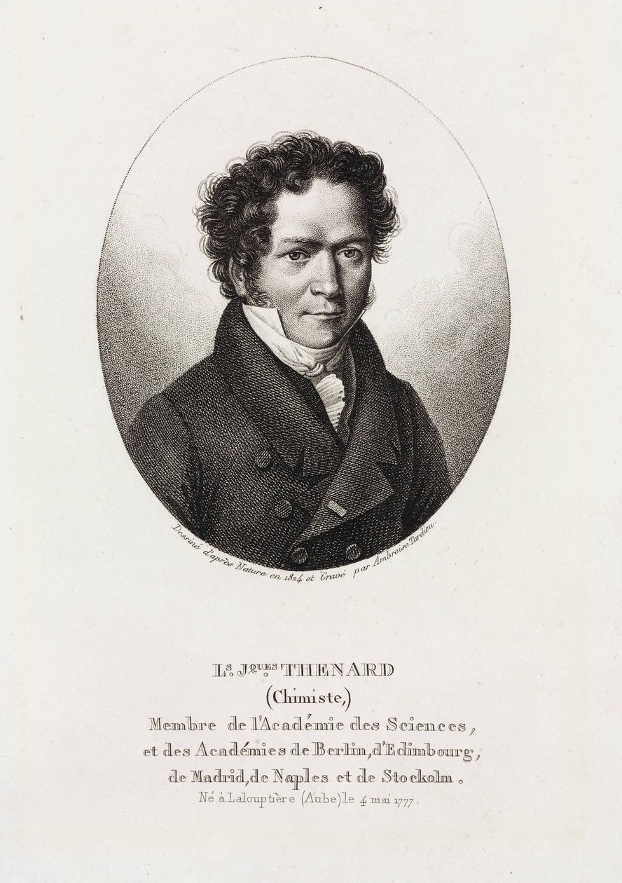 Louis Jacques Thenard, chimico francese da Unbekannt