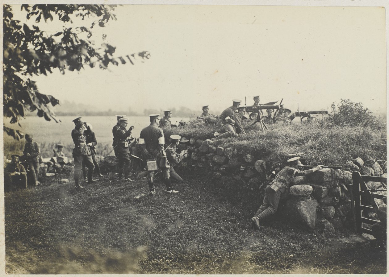 Mitraglieri in manovra, c.1911 da Unbekannt