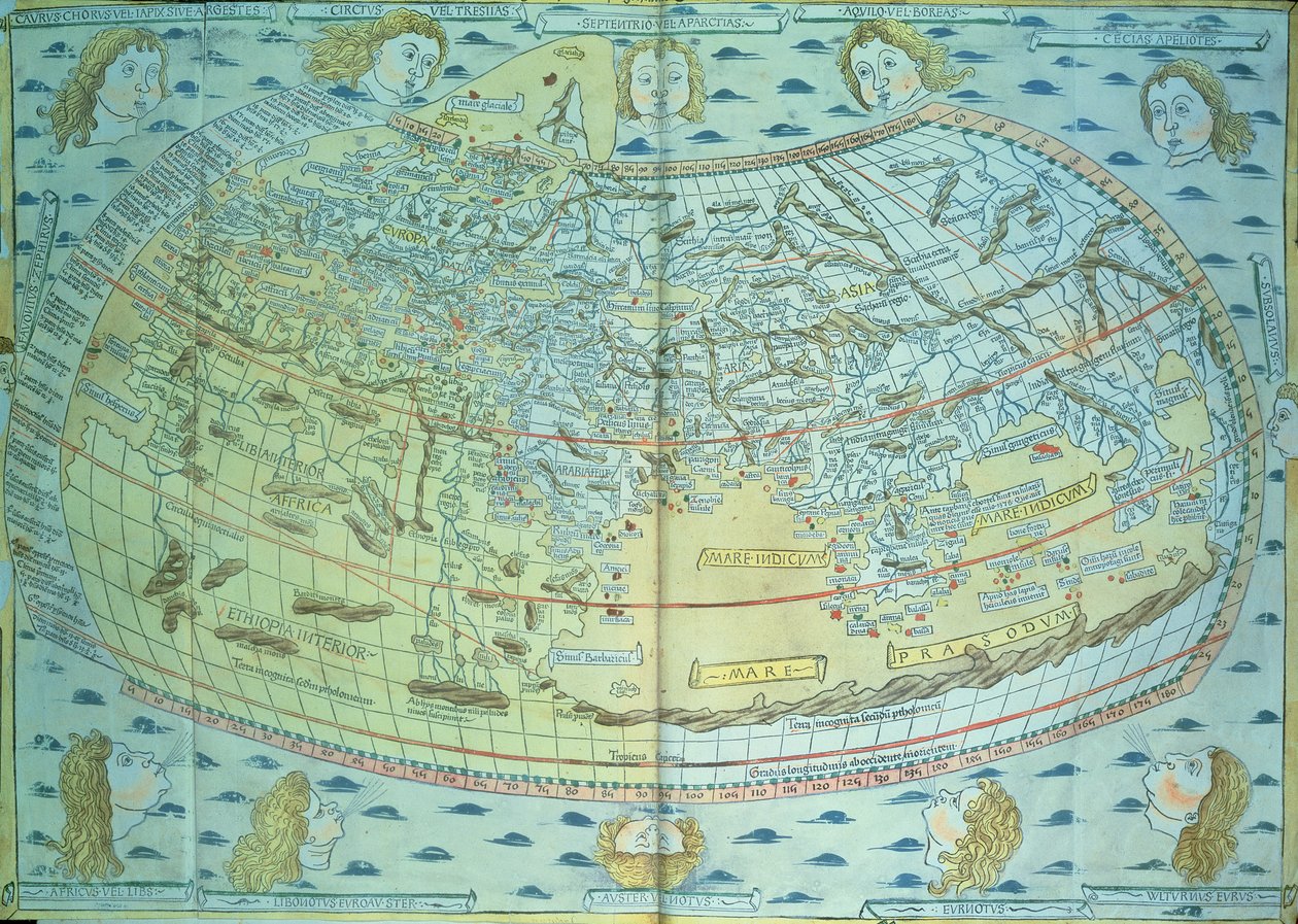 Mappa del mondo da Unbekannter Künstler