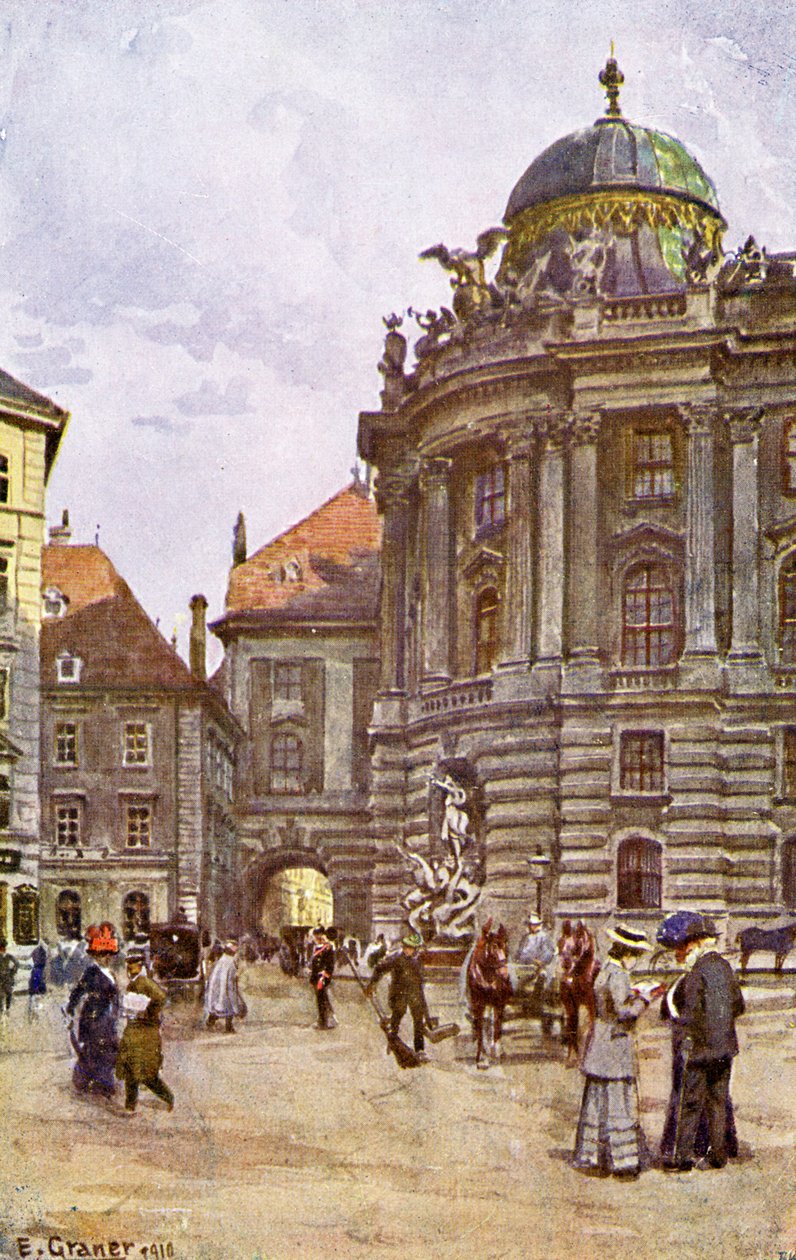 Michaelerplatz, Vienna da Unbekannter Künstler