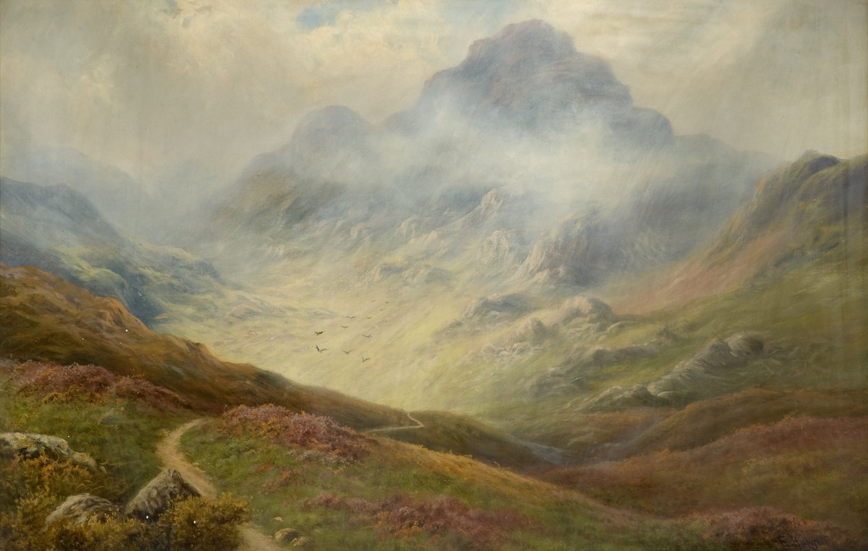 Scena di montagna da Unbekannt