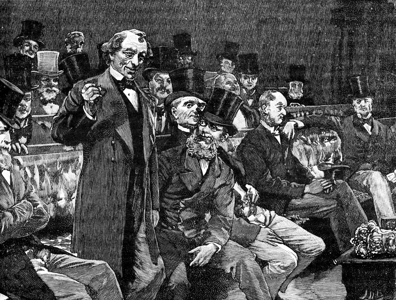 Il signor Disraeli alla Camera dei Comuni da Unbekannter Künstler