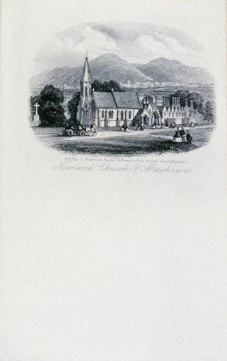 Chiesa e ospizi di Newland, Worcestershire da Unbekannt