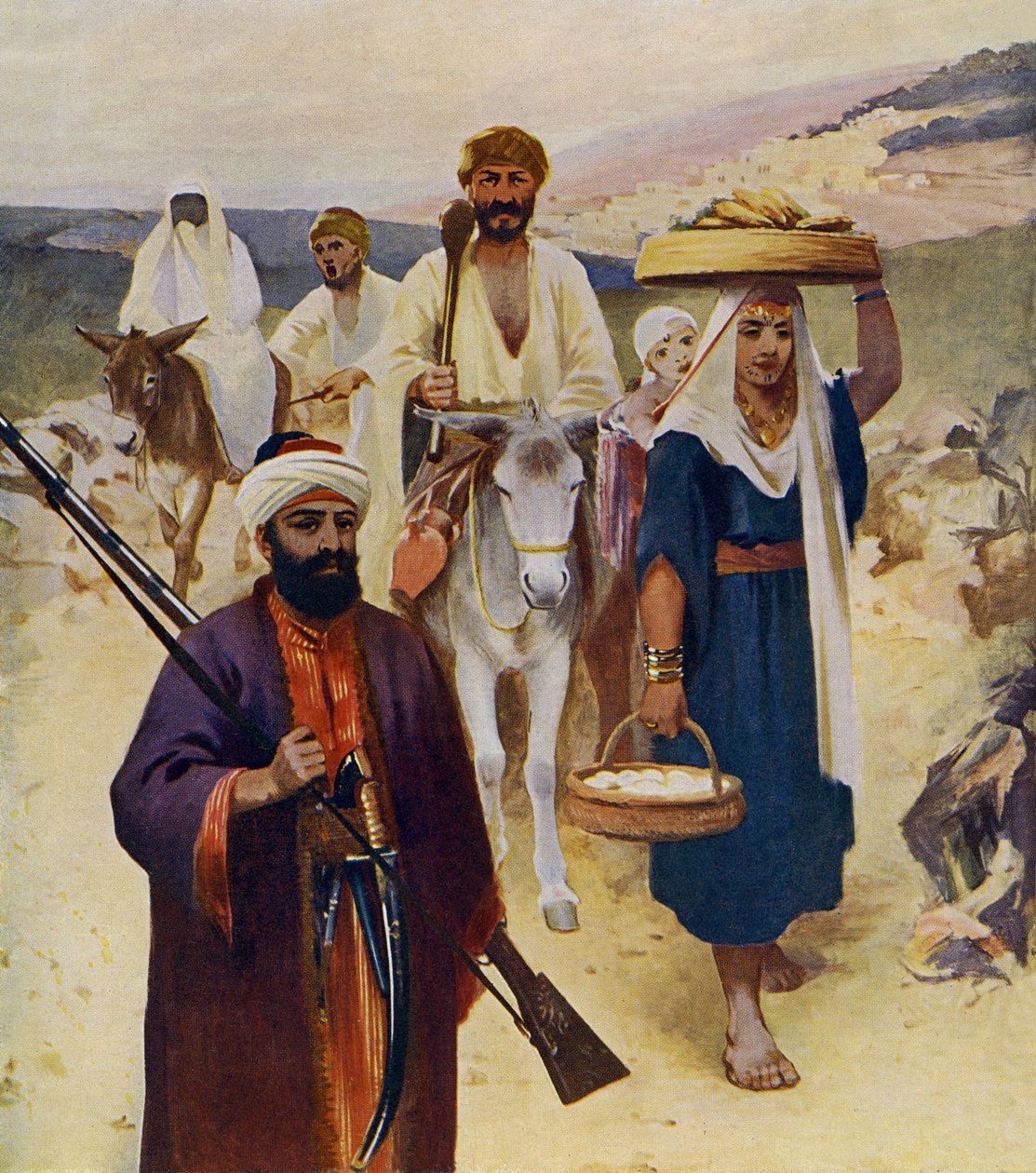 Sulla strada per Nazareth da Unbekannter Künstler